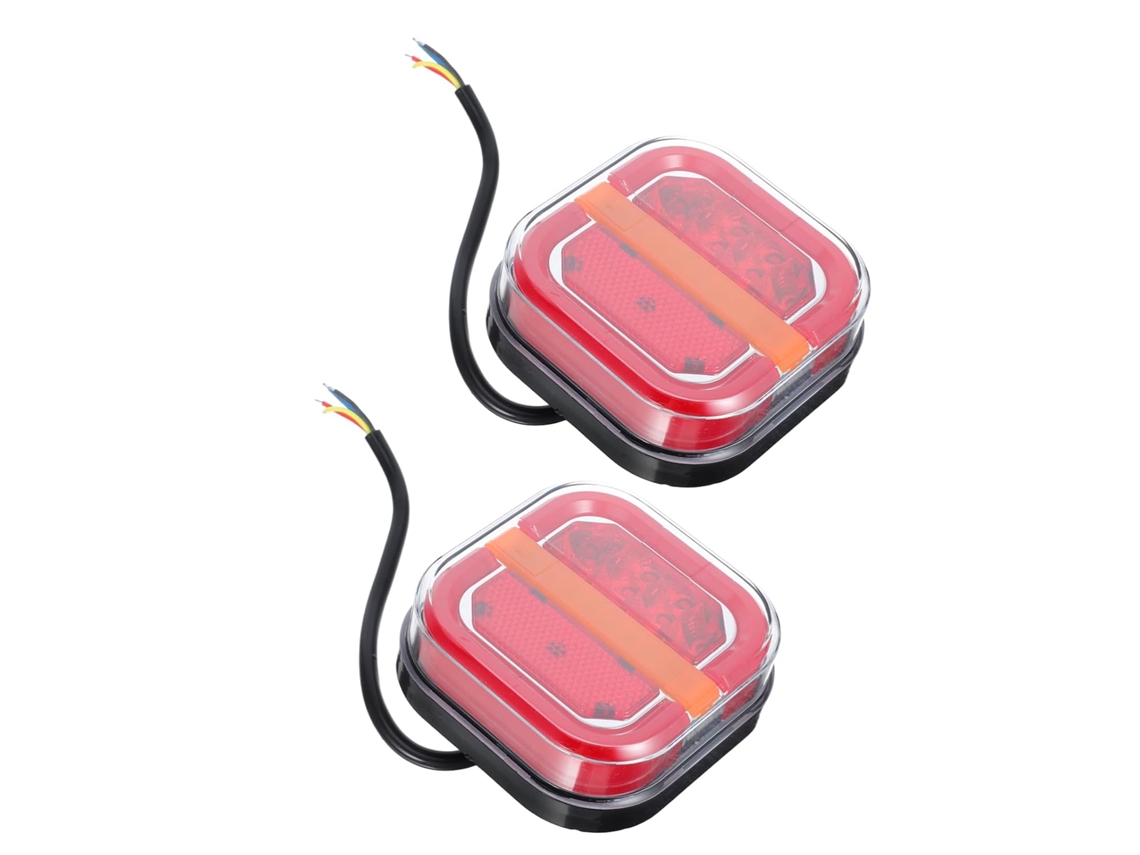 Luzes De Reboque Led À Prova D'água Ip67 Com 24 Leds E Função De Três Cores.