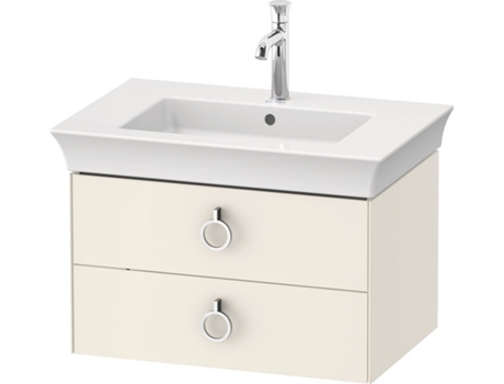 DURAVIT Tulip blanco, mueble de baño colgado en la pared, ancho 684 x fondo 458mm, con 2 cajones, con tirador, WT43510