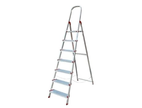 Escalera 7p. domestica aluminio