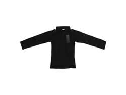 Camisa de combate unisex de manga larga negra, talla XL