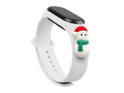 pulsera de navidad para Xiaomi Mi Band 4/Mi Band 3 - blanco, blanca