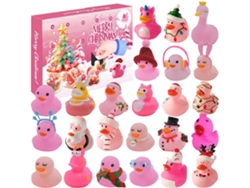 Calendario De Cuenta Regresiva De 24 Días Con Patitos Para Navidad | Adviento