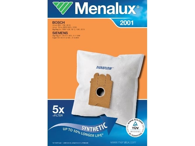 Bolsas para Aspirador MENALUX 2001 (5 unidades)