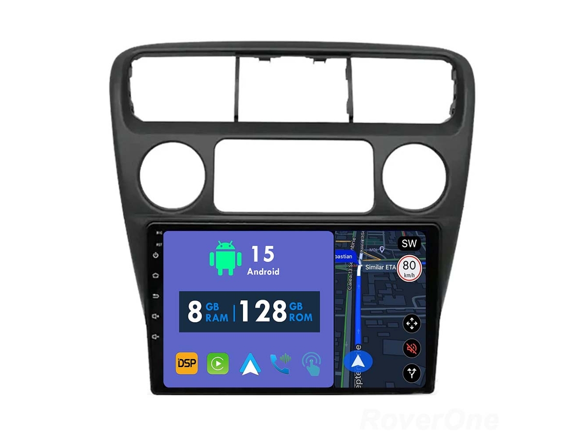 Coche Radio Android Auto Autoradio 8GB RAM 128G ROM CarPlay Navegación GPS Pantalla Táctil RoverOne para Honda Accord 6 1997 - 2002