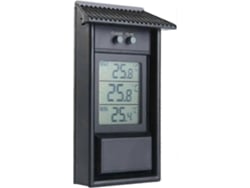 Termómetro para invernadero, termómetro digital de pared con mediciones máximas y mínimas, termómetro exterior impermeable para uso en interiores y exteriores.