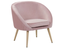 Sillón BELIANI Tromso de Terciopelo Rosa 73x54x73