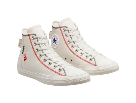 Zapatillas de Hombre para Tenis CONVERSE Chuck Taylor All Star Logo Blanco (45)