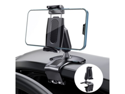 Soporte Para Teléfono Móvil Para El Salpicadero Del Coche Con Rotación De 360°, Espejo Retrovisor Y Parasol Multifuncional.