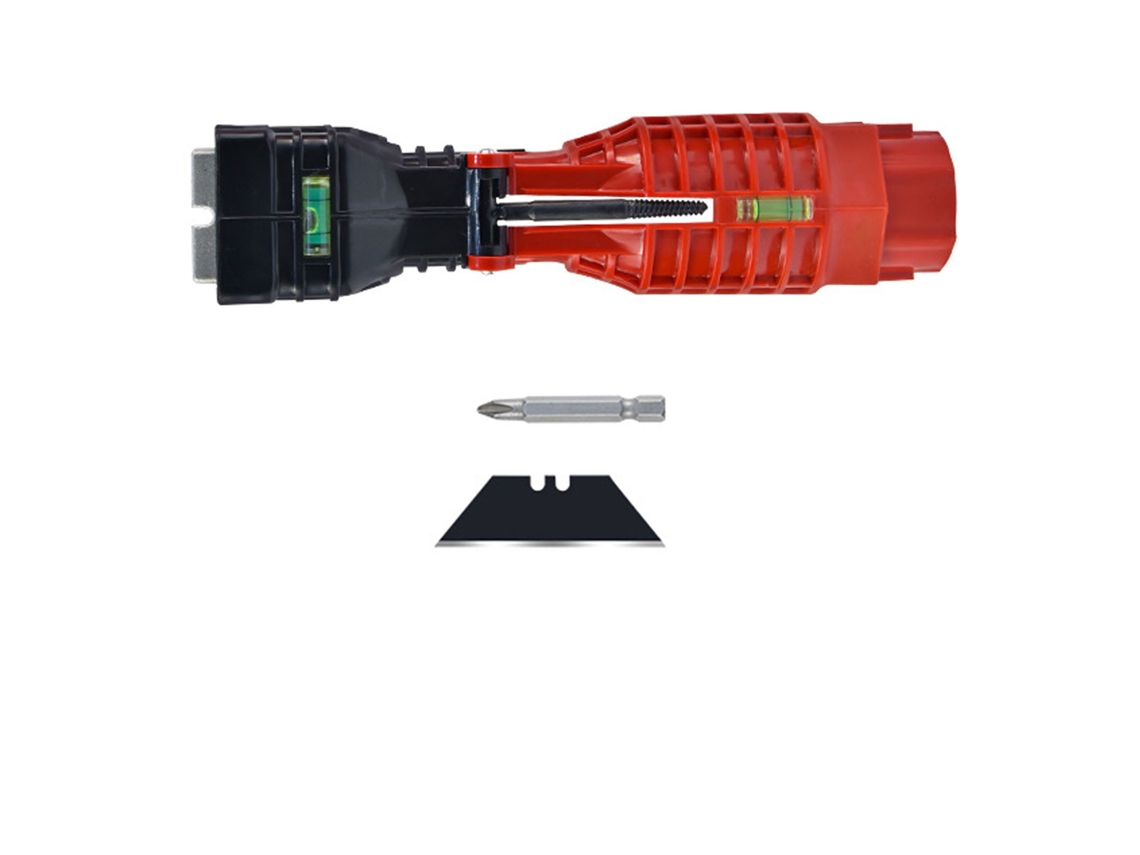 Llave para fregadero multifuncional 18 en 1, de aluminio y plástico.