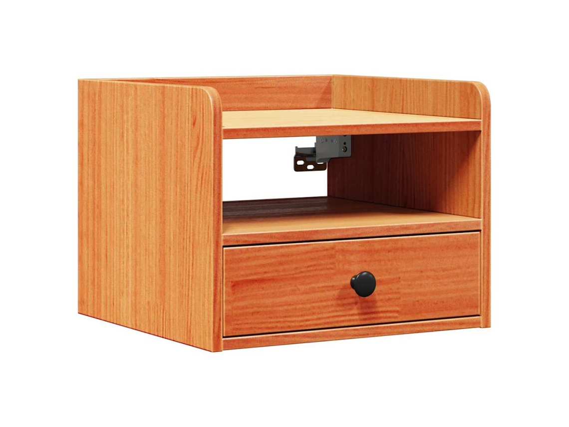 Maison Exclusive - Mesita De Noche Con Cajón Marrón Cera 38 X 36 X 29,5 Cm