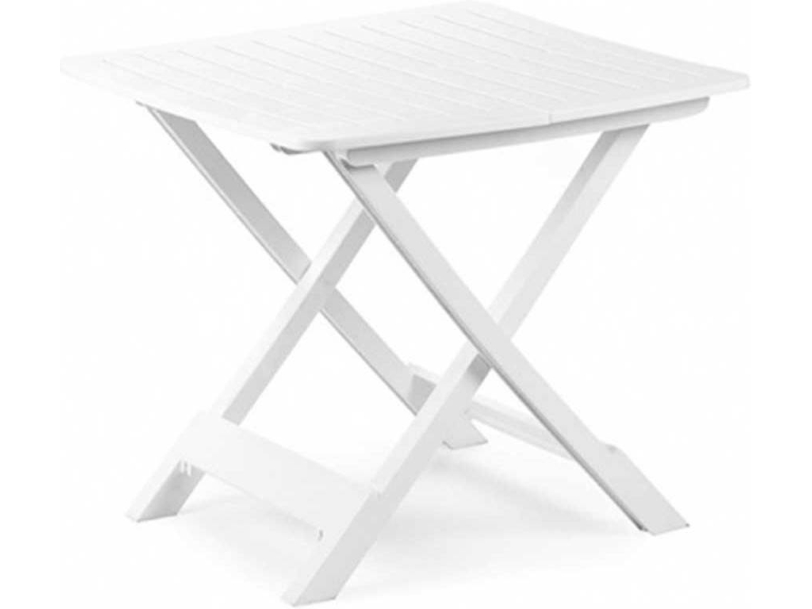 Mesa de Jardín PROGARDEN Tevere (Blanco - Polipropileno - 79x72x70 cm)