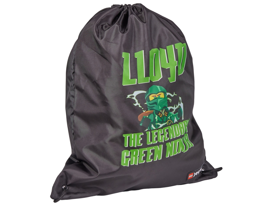 Bolsa De Niño Lego Ninjago Drawstring Un Poliéster Negro (talla Única)