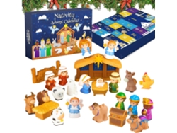 Cuenta Regresiva De Adviento 2025, Decoración Pequeña Para El Hogar 2025 - Figuritas De Jesús De Goma