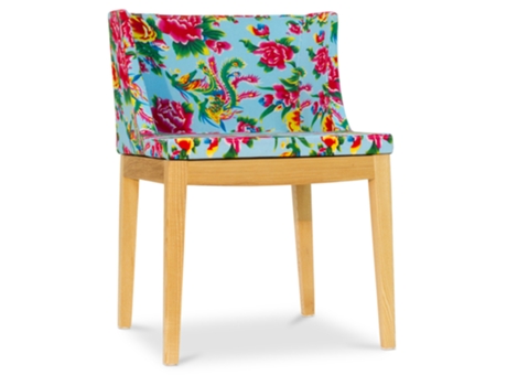 Silla de Comedor con Patas Transparentes Diseño con Motivos Mademoiselle 48x52x74.5cm STARCK STYLE