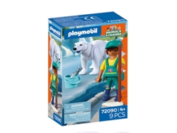 Zoo Oso Polar Y Cuidador