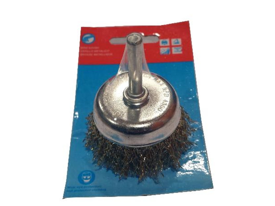 Lams cepillo taza   50 mm+espiga 6 mm alambre ond.lat. 35452001