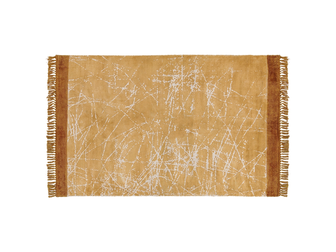 Alfombra de pelo corto BELIANI Hanli de Viscosa Naranja 140x200