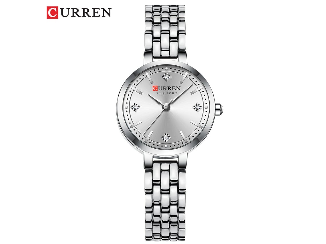 Reloj De Cuarzo Informal Para Mujer, Blanco, Con Esfera Pequeña Y Resistente Al Agua.