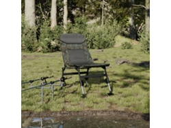 Silla de jardín | Silla de pesca para exteriores con patas ajustables, plegable, camuflaje
