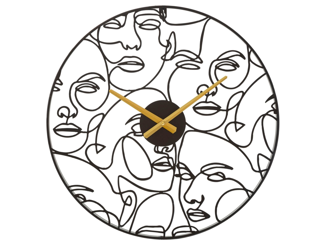 Esferas De Reloj De Pared Cm Ø50x3,5 Unico / Negro