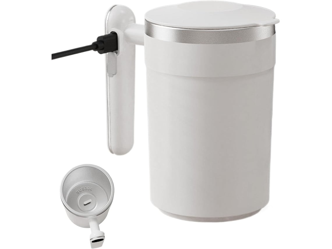 Taza Térmica Autoagitadora – Portátil, De Acero Inoxidable