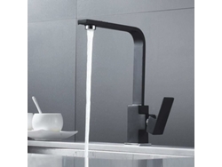 Mezclador de fregadero de cocina, grifo de agua caliente y fría con válvula de cerámica, diseño de una sola palanca Kofihety