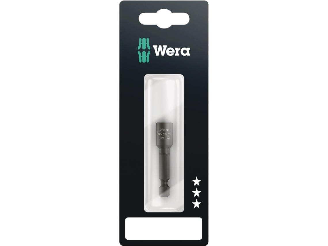 Aprieta-tuerca magnético 869/4 M 1/4" x 50 mm SB WERA 05073509001
