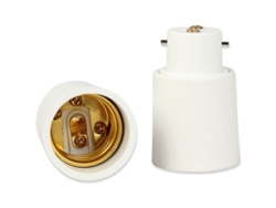 Conjunto De 2 Adaptadores De Socket B22 A E27 - Convertidor De Bombilla
