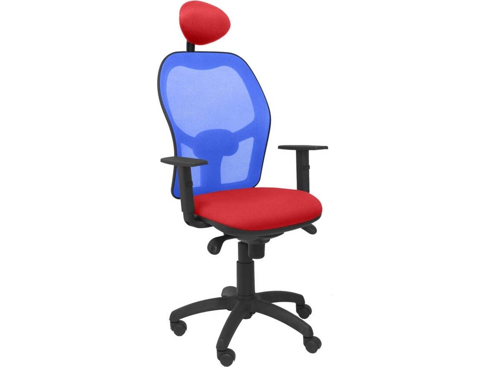 Silla de Escritorio Operativa PYC Jorquera C Rojo A (Brazos Ajustables - Malla)