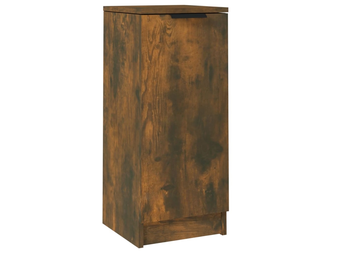 Aparador de madera procesada, color roble ahumado, MAISON EXCLUSIVE, 30x30x70 cm