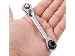 Llave De Trinquete Mini De 1/4 Pulgada Con Punta Hexagonal Y Cuadrada Para Herramientas De Tornillos Y Tuercas