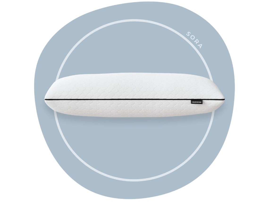 Almohada Cervical Budwing Sora Ajustable Con Funda Lavable E Hipoalergénica