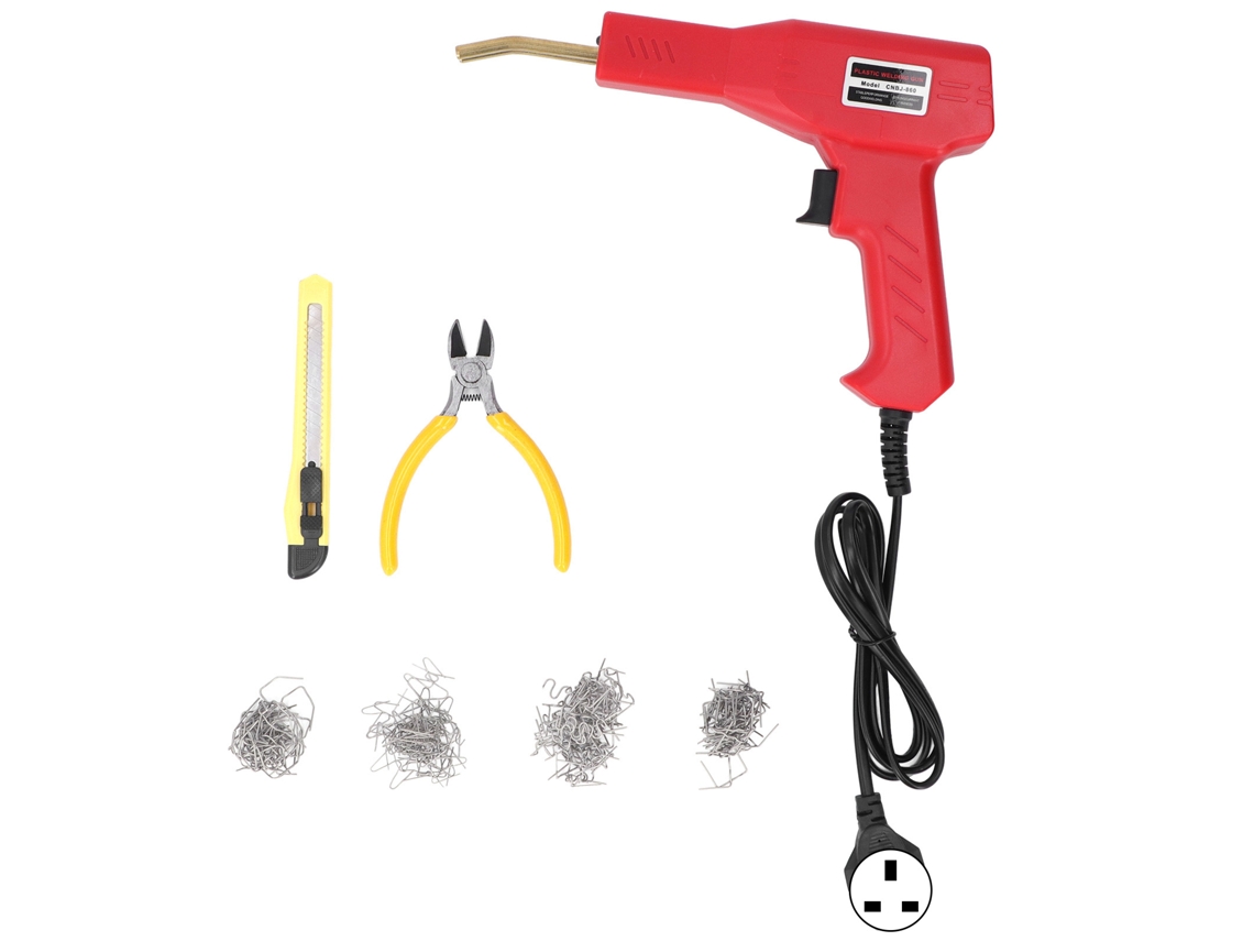 Máquina De Solda De Plástico 50w Manual Hot Stapler Para Reparo De Para-choques Automotivo Kit Com Plugue Uk 220v