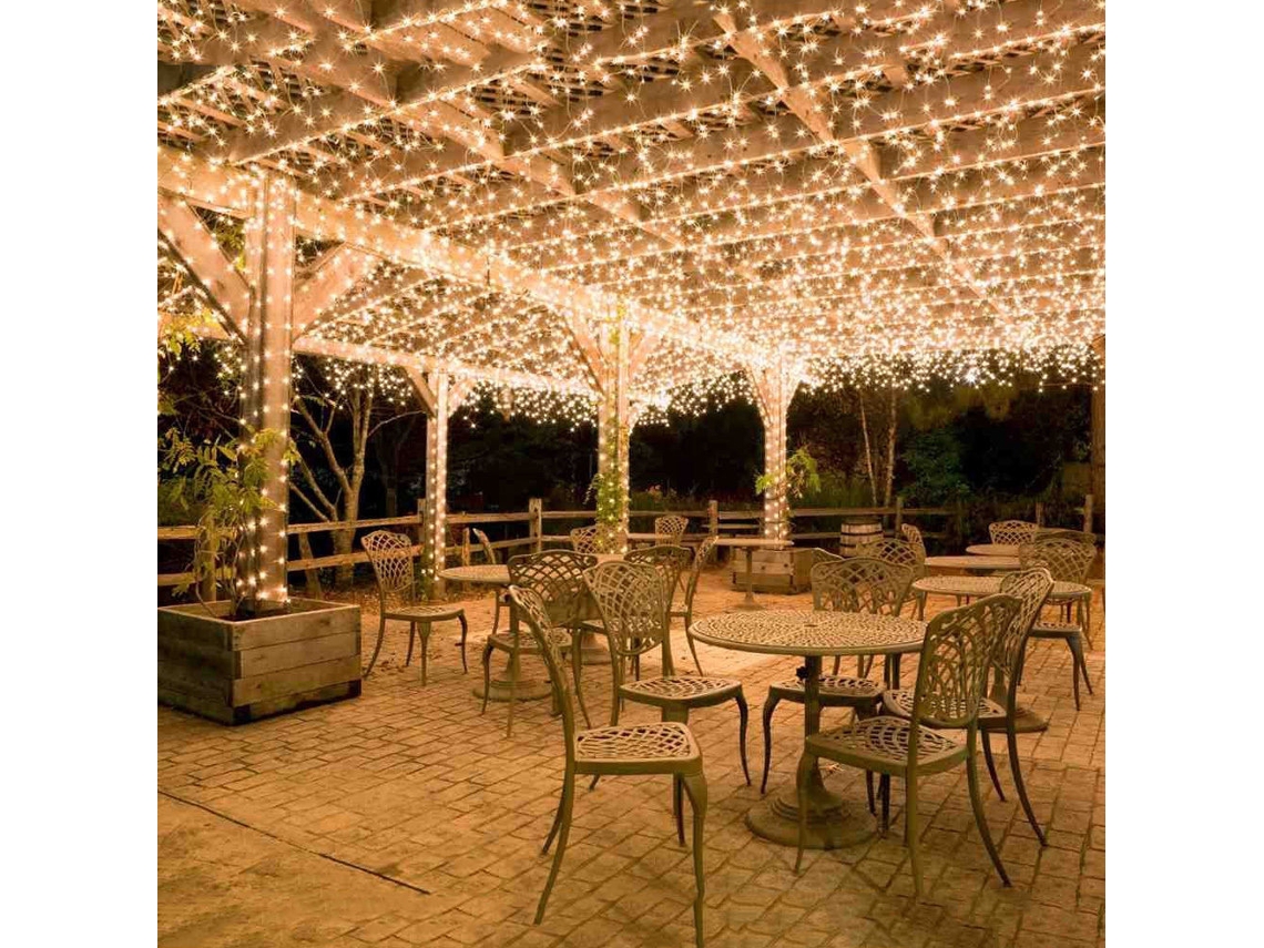 Varal De Luzes Led (fairy Lights) De 100m Com 600 Leds, Iluminação Decorativa Para Carnavais, Áreas Externas, Casamentos, Jardins E Interiores