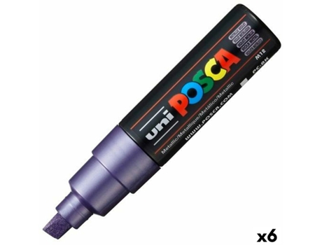 Marcador POSCA PC-8K metálico Violeta (6 Unidades)