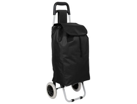 Carrito de Compra TECTAKE (35 x 27 x 92 cm - Poliéster - Negro)