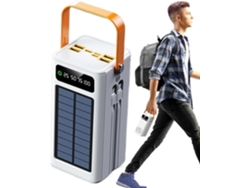 Batería solar portátil - Cargador solar | Equipo de supervivencia práctico de 50.000 mAh