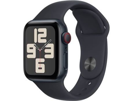 APPLE Watch SE GPS+Cellular 40 mm Medianoche con Correa Deportiva Medianoche (Talla: S/M)