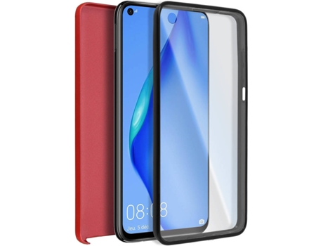 Carcasa Huawei P40 Lite AVIZAR TPGLASS-RD-P40L Rojo