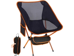 Silla De Camping Plegable Portátil Con Bolsa De Almacenamiento Y Bolsillos Laterales, Ultraligera, Adecuada Para Playa Y Pesca.