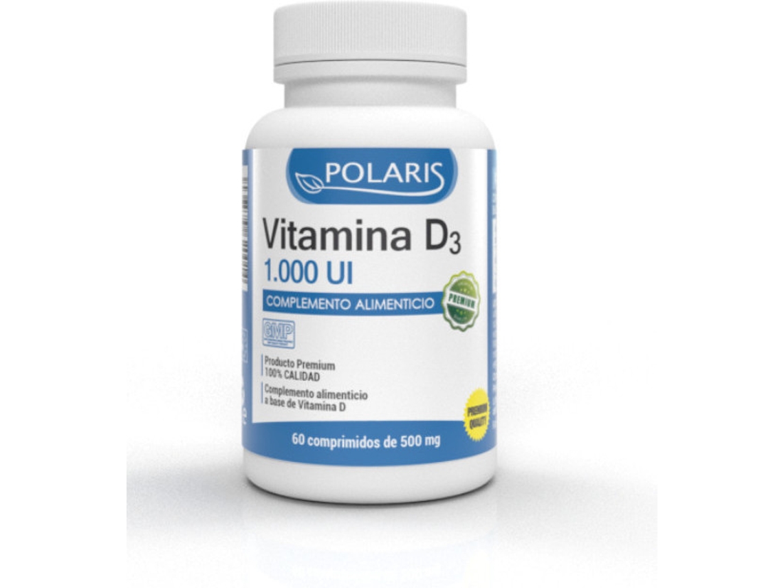 Complemento Alimentar POLARIS Vitamina D 3 1000 Ui 60 Comprimidos