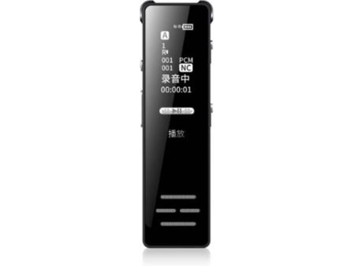 Grabadora de voz Grabación con reducción de ruido Grabadora de tiempo estéreo Reproductor de música Mp3-64Gbnegro YEMAESRE