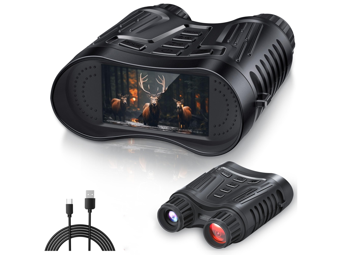 Binoculares de visión nocturna 4K, gafas de visión nocturna infrarrojas para adultos, pantalla grande de 3,2 pulgadas, zoom digital 8X, para CHRONUS
