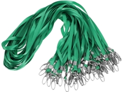 Paquete De 50 Portatarjetas De Identificación De Nailon Verde 0