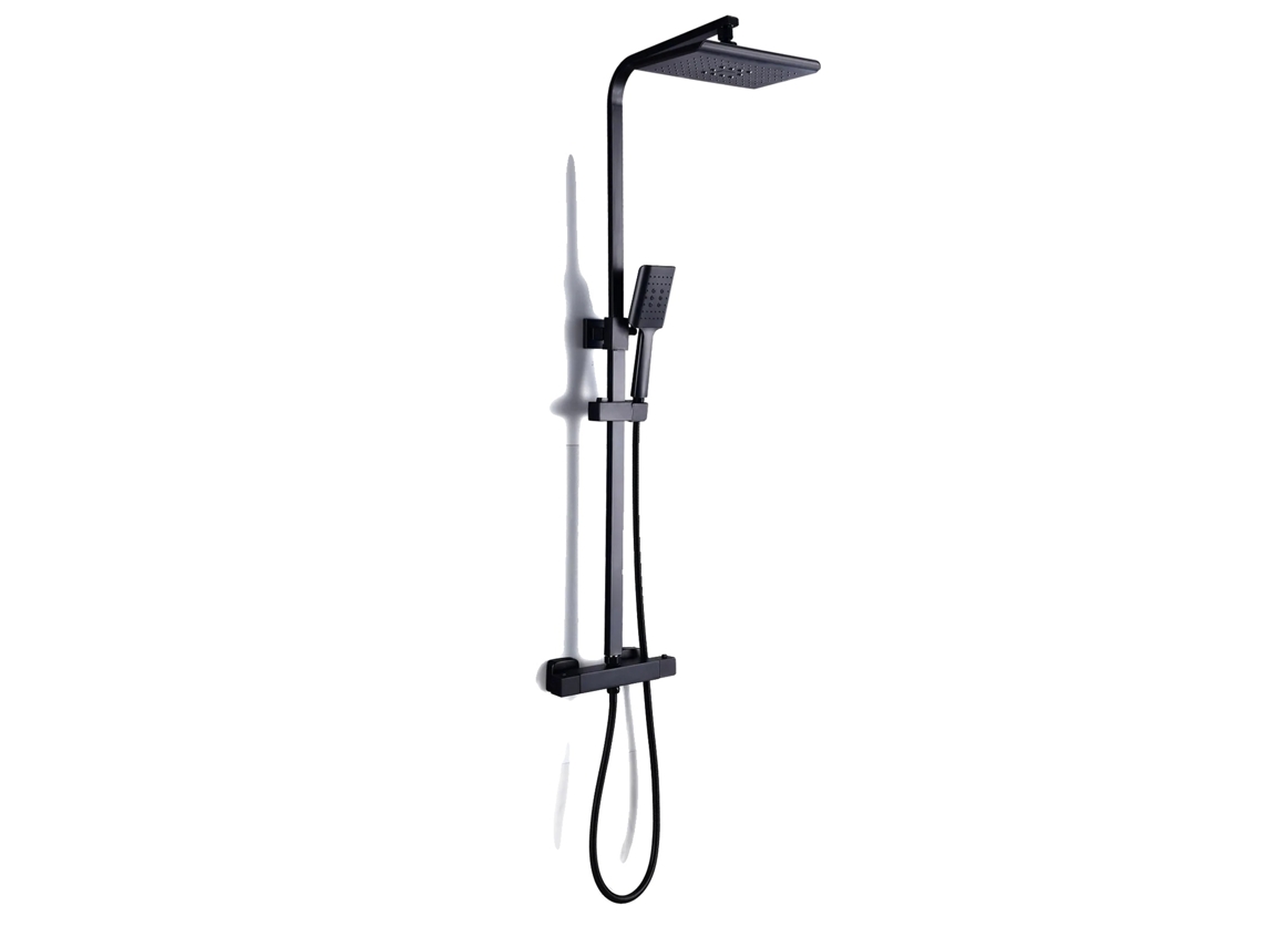Sistema de ducha con control termostático y diseño de ahorro de agua, OEM negro