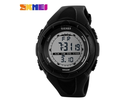 Reloj digital para hombre Relojes deportivos Reloj despertador con cronómetro LED resistente al agua-Pequeño negro 1074 VEANXIN