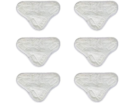 Mopa de vapor de microfibra, 6 uds., almohadillas de limpieza, mopa de vapor de repuesto Compatible con H2o X5 H20 lavable