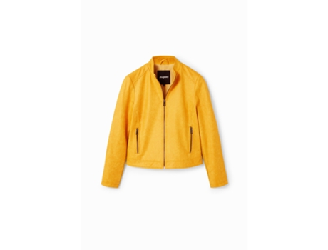Chaqueta de Mujer DESIGUAL Cuero Toronto Piel Amarillo (L)