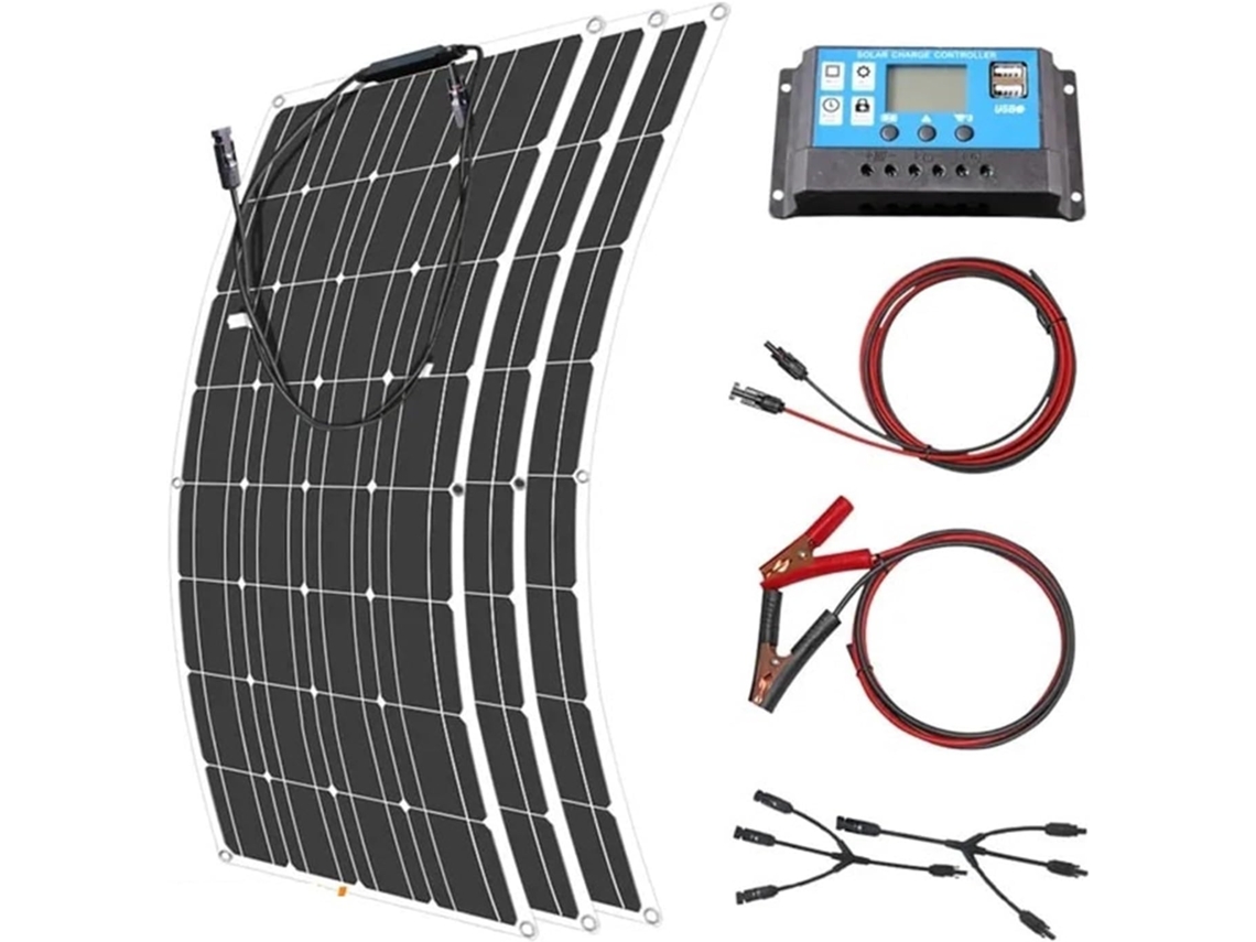 Cargador De Panel Solaire Flexible 12v 600w 100w 200w 300w 400w 500w Mejor Monocristalino