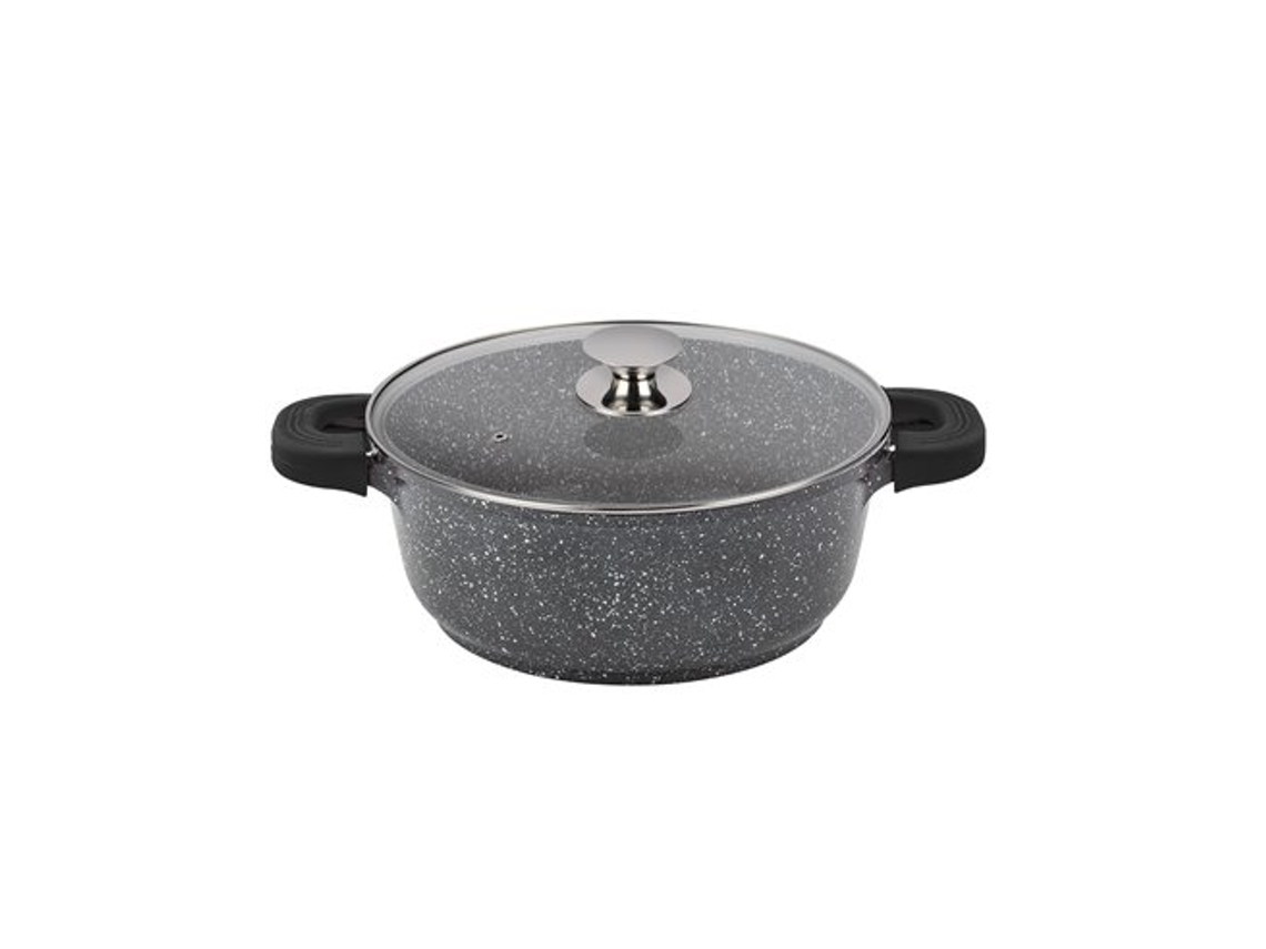Cacerola Alta Aluminio Fundido Piedra Black Supreme 32cm